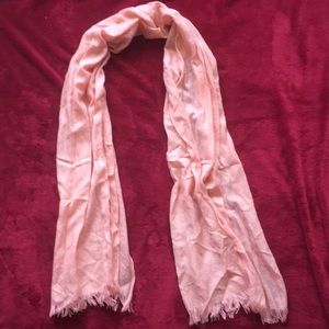 Peach and Gold Colored Scarf